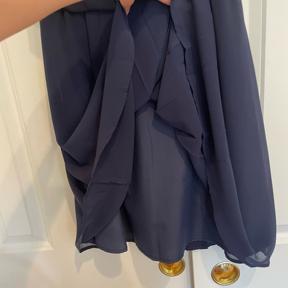 Marc New York - Andrew Marc - pleated navy dress - Picture 3 of 7